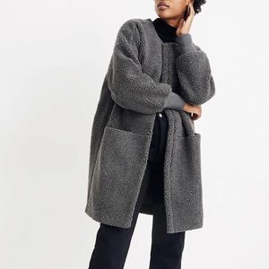 Madewell Bonded Sherpa Cocoon Coat